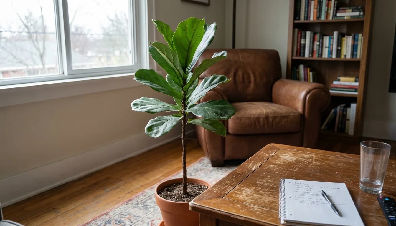 Fiddle Leaf Fig Leaning? Here's How to Fix It Fast