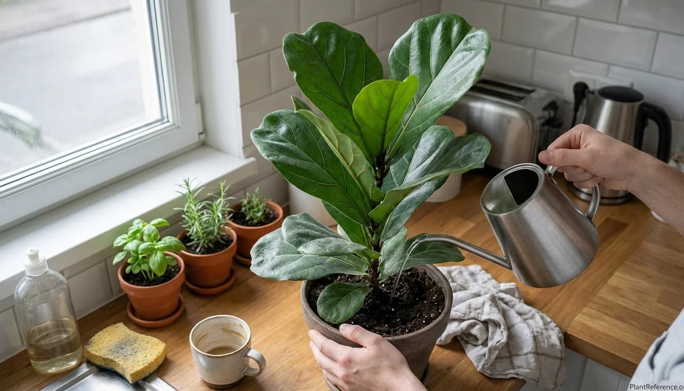 How to Water a Fiddle Leaf Fig (Never Kill Yours Again)