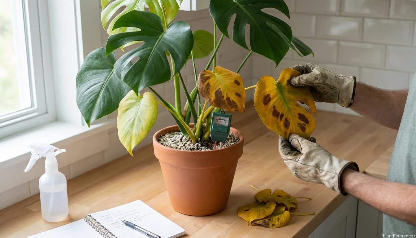 Monstera Leaves Turning Yellow: Causes and Fixes