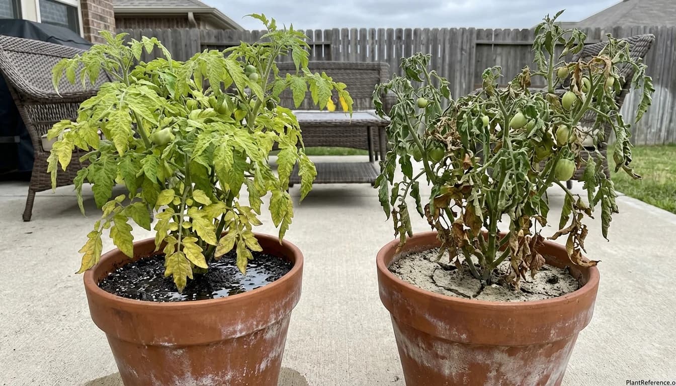 Overwatering vs Underwatering Container Tomatoes: How to Tell the Difference