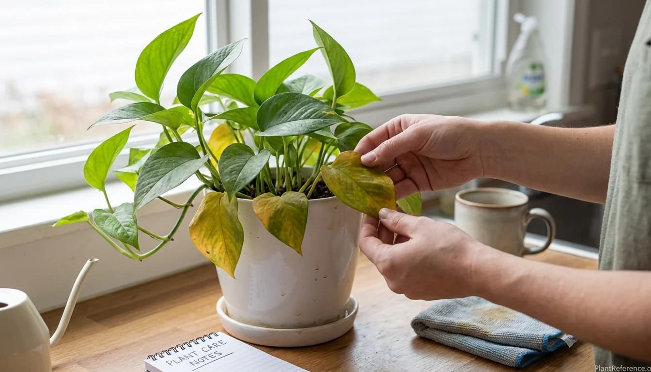 Pothos Leaves Turning Yellow: Simple Diagnosis and Fixes
