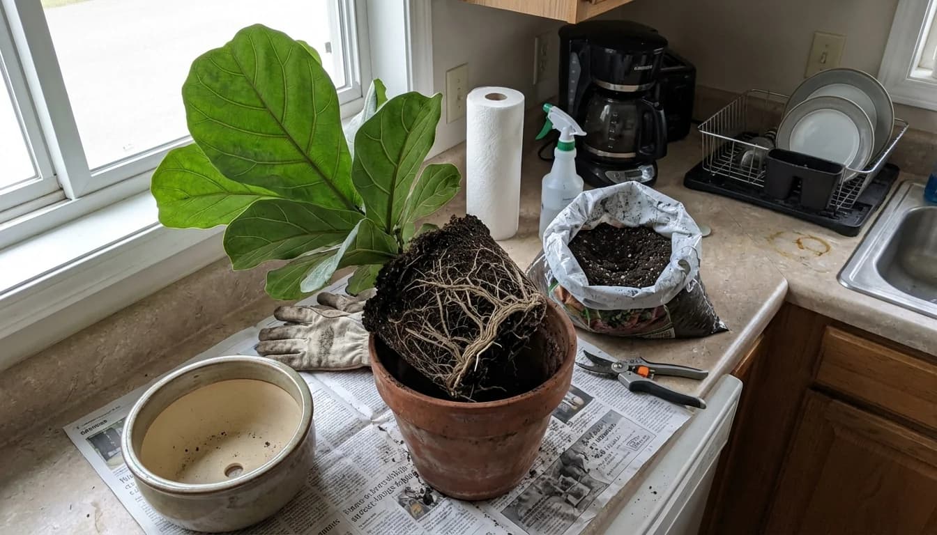 How to Repot a Fiddle Leaf Fig (Step-by-Step Guide)