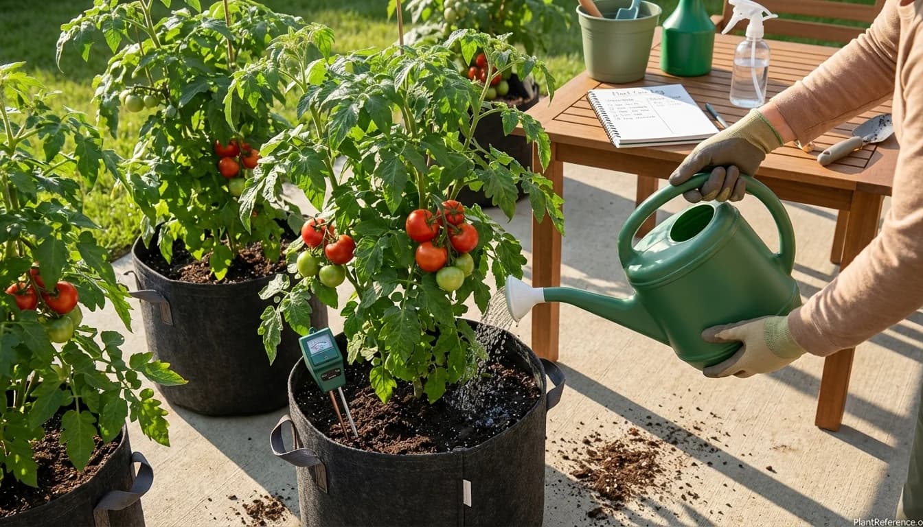 Watering Container Tomatoes: The Complete Guide to Preventing Common Problems